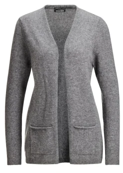 Kaschmir-Longstrickjacke