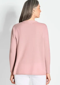 Kaschmir-Longstrickjacke