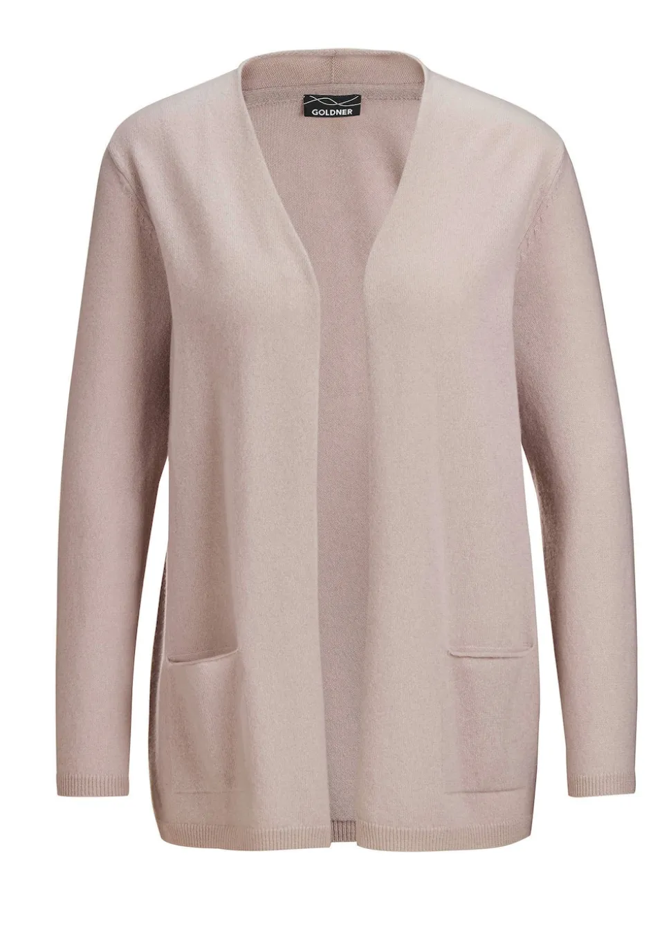 Kaschmir-Longstrickjacke