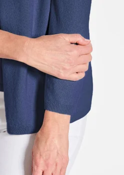 Kaschmir-Longstrickjacke