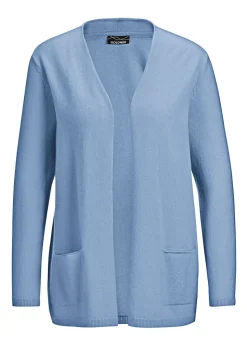Kaschmir-Longstrickjacke