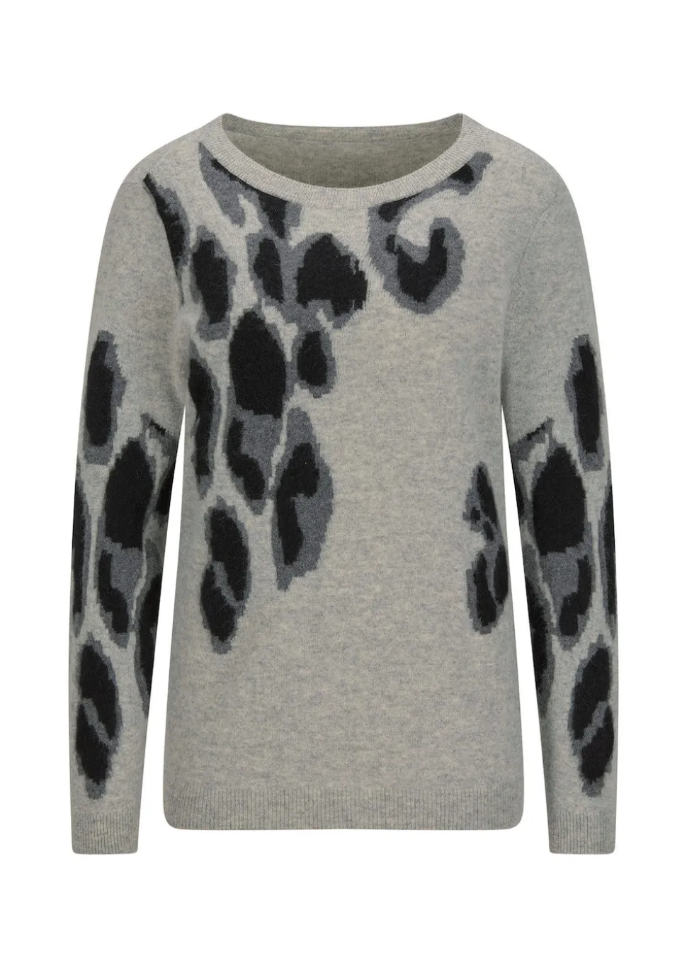 Kaschmirpullover im Leo-Look