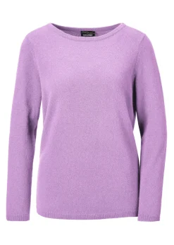 Kaschmirpullover mit U-Boot Ausschnitt