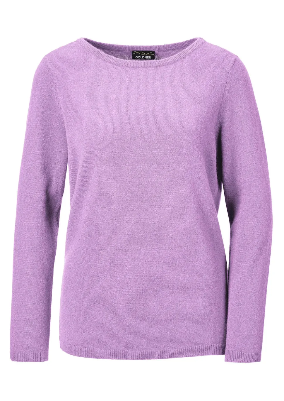 Kaschmirpullover mit U-Boot Ausschnitt