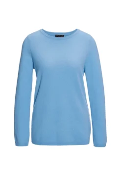 Kaschmirpullover mit U-Boot Ausschnitt