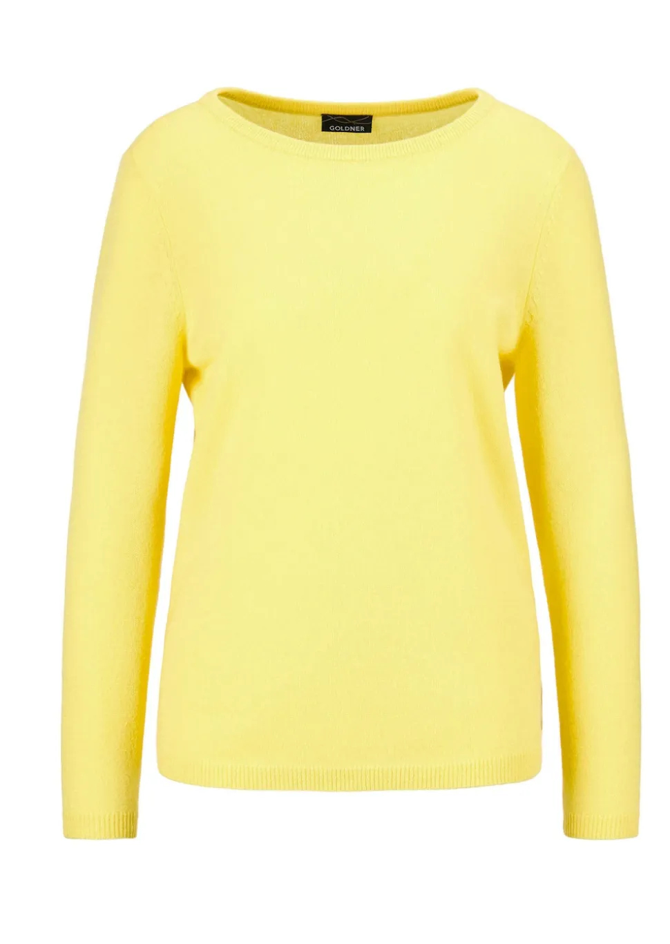Kaschmirpullover mit U-Boot Ausschnitt
