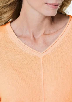 Kaschmirpullover mit V-Ausschnitt