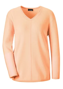 Kaschmirpullover mit V-Ausschnitt