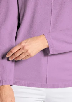 Kaschmirpullover mit V-Ausschnitt