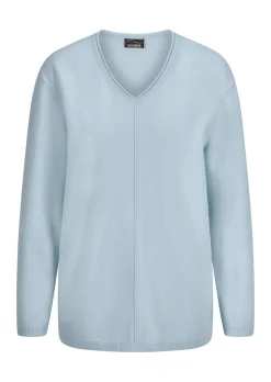 Kaschmirpullover mit V-Ausschnitt