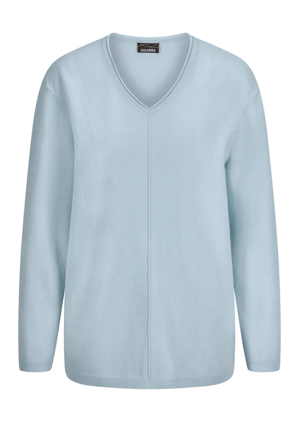Kaschmirpullover mit V-Ausschnitt