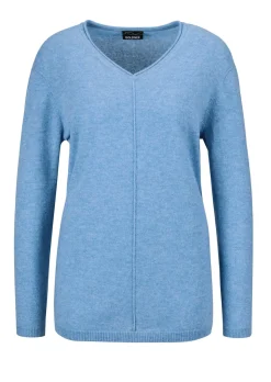 Kaschmirpullover mit V-Ausschnitt