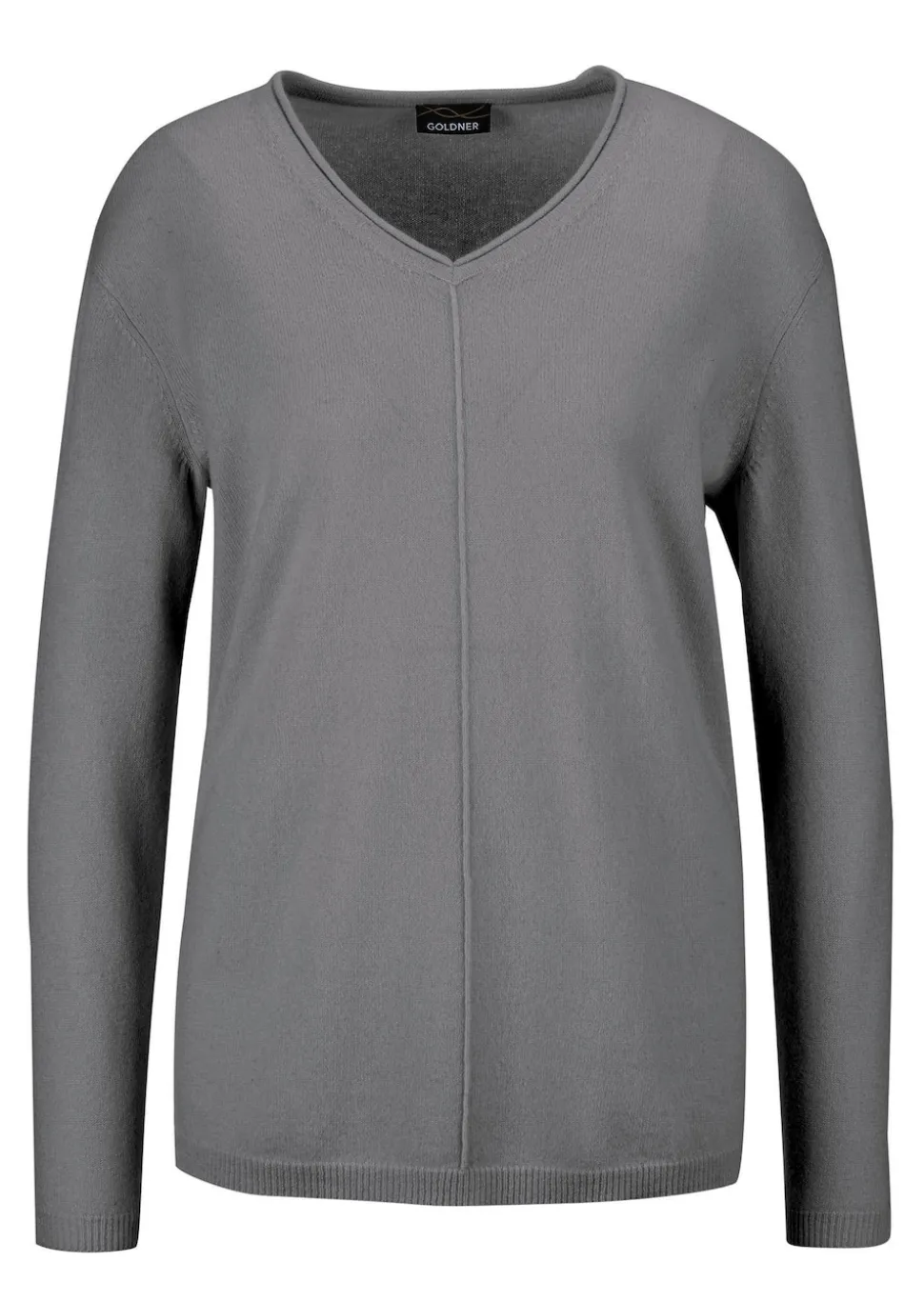 Kaschmirpullover mit V-Ausschnitt