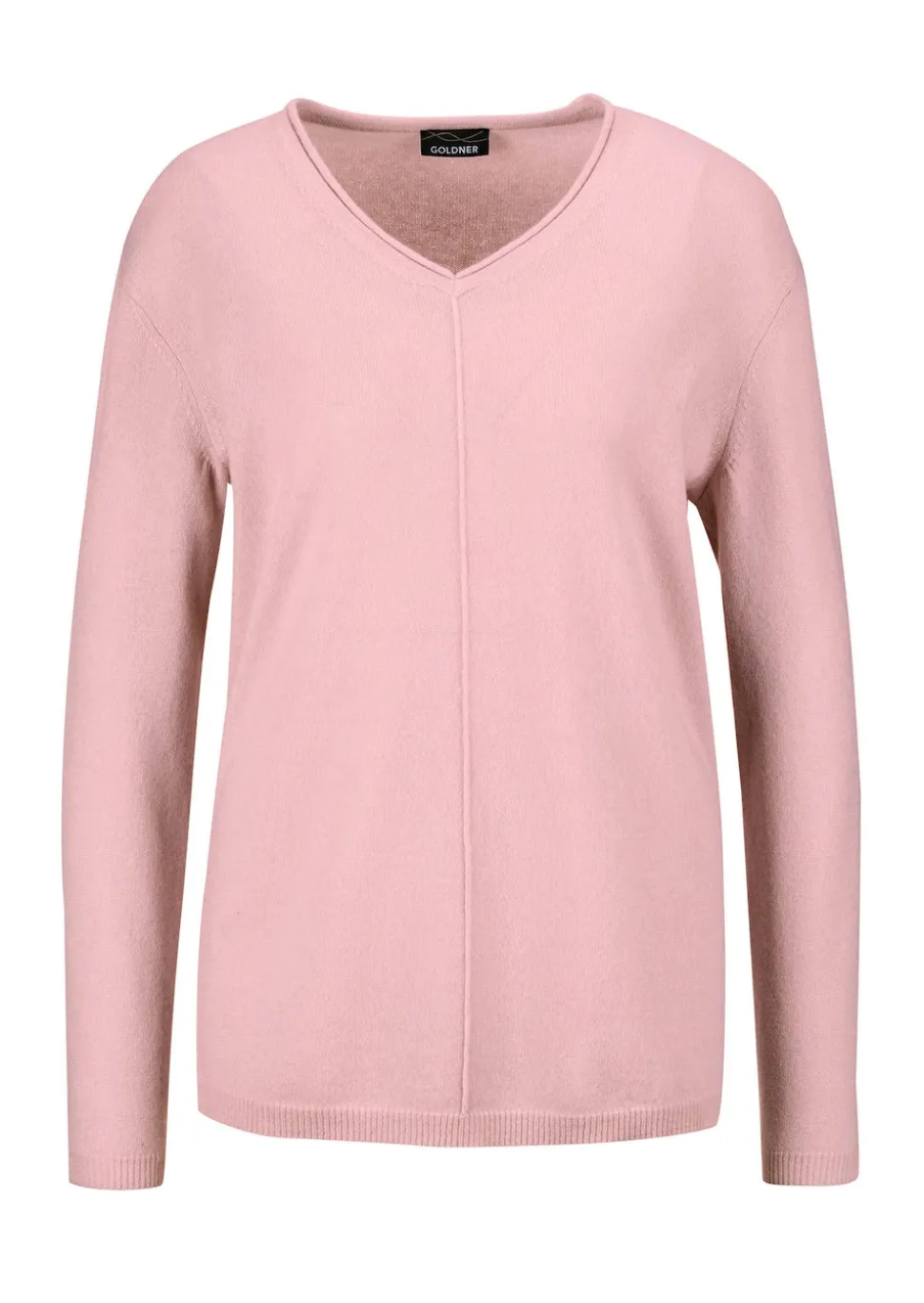 Kaschmirpullover mit V-Ausschnitt