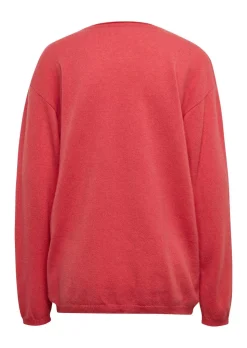 Kaschmirpullover mit V-Ausschnitt