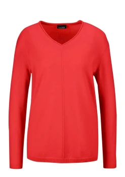 Kaschmirpullover mit V-Ausschnitt