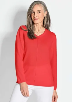 Kaschmirpullover mit V-Ausschnitt