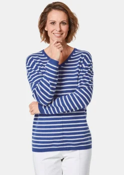 Kaschmirpullover mit V-Ausschnitt