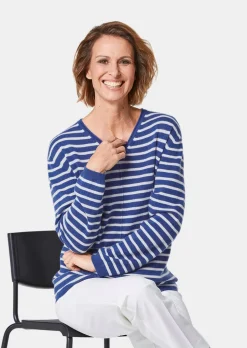 Kaschmirpullover mit V-Ausschnitt