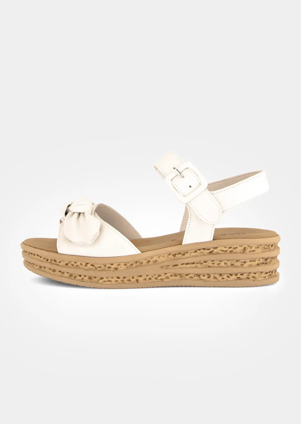 Keilsandalen aus echtem Leder