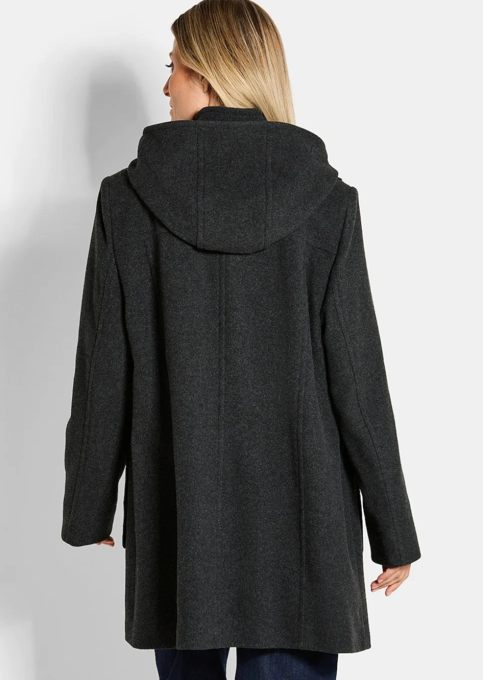 Klassischer Dufflecoat aus feinster Wolle-Mischung