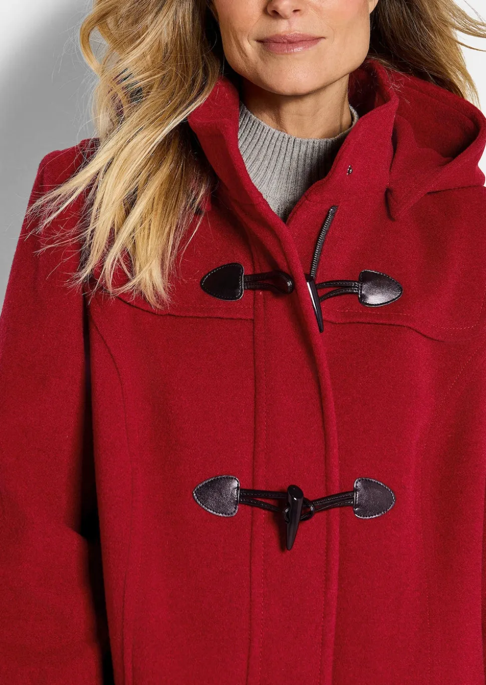 Klassischer Dufflecoat aus feinster Wolle-Mischung