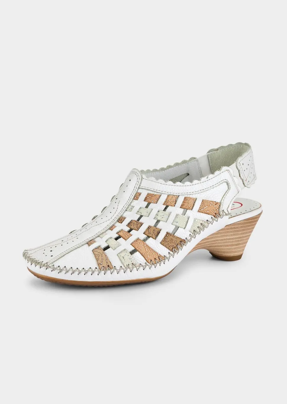 Klassischer Slingpumps aus Leder
