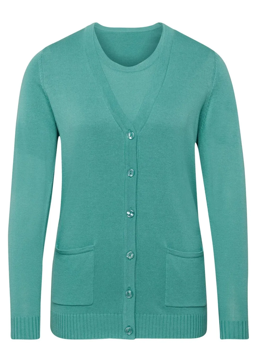 Klassisches Stricktwinset