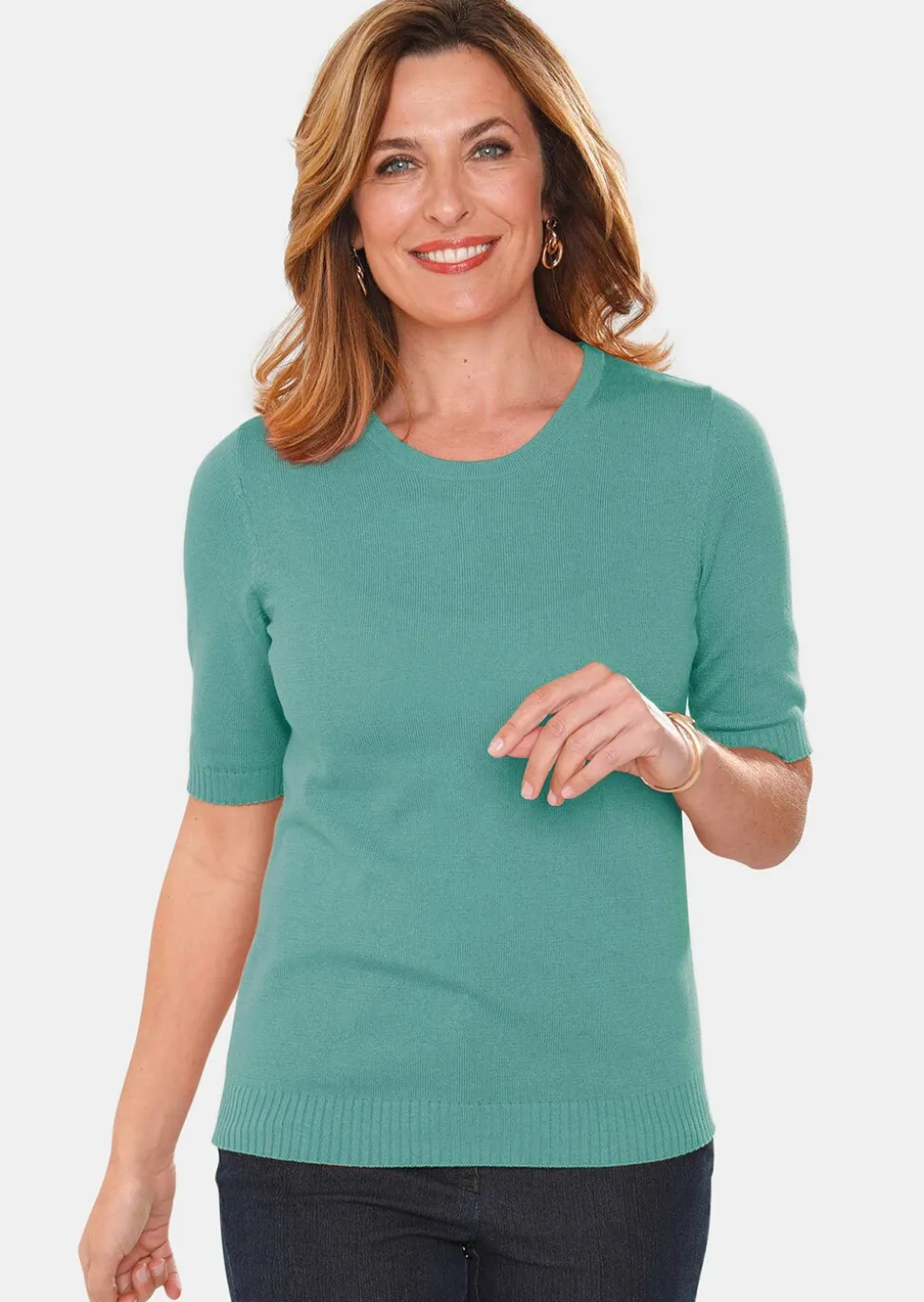 Klassisches Stricktwinset