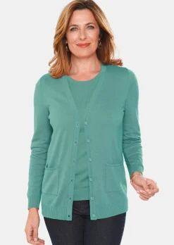 Klassisches Stricktwinset