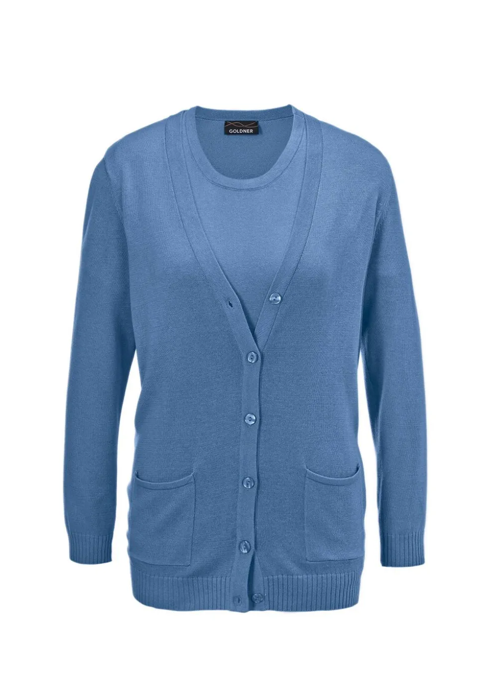 Klassisches Stricktwinset