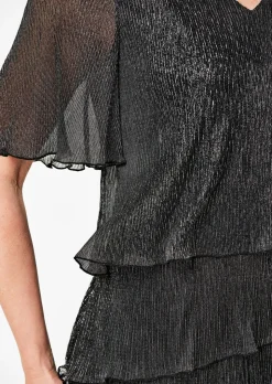 Kleid aus glänzendem Plissée