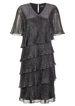Kleid aus glänzendem Plissée