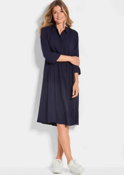 Kleid in Hemdblusenform
