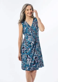 Kleid in Wickeloptik