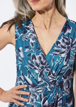 Kleid in Wickeloptik