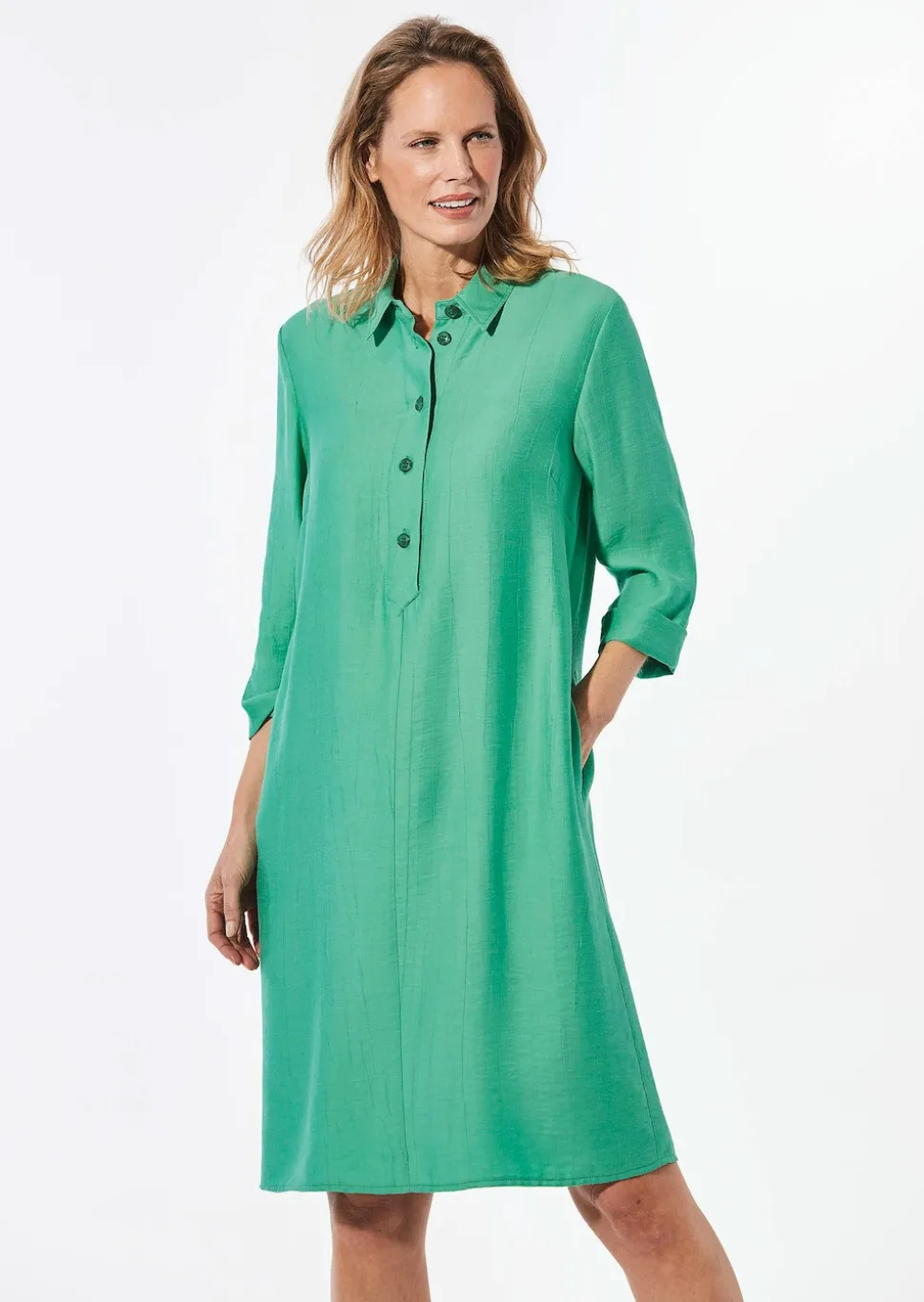 Kleid mit Hemdkragen