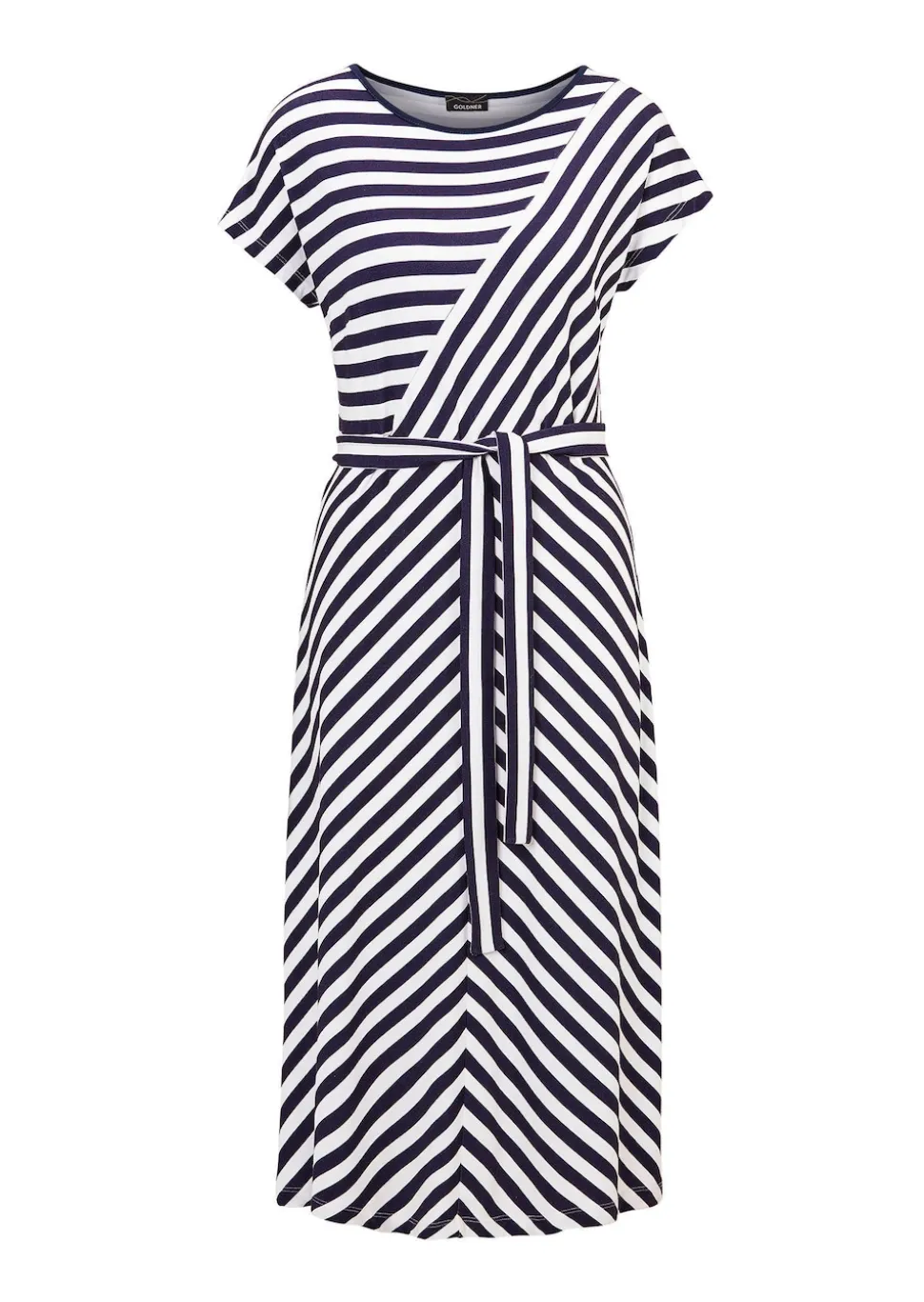 Kleid mit U-Boot-Ausschnitt