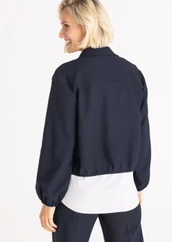 Kurzer Blouson mit Gummibündchen