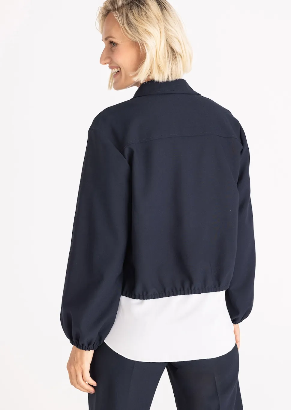 Kurzer Blouson mit Gummibündchen
