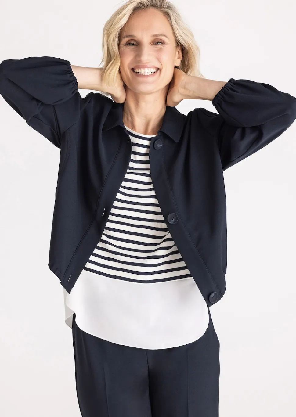 Kurzer Blouson mit Gummibündchen