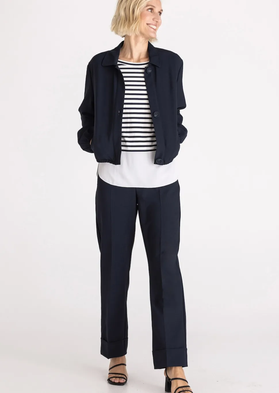 Kurzer Blouson mit Gummibündchen