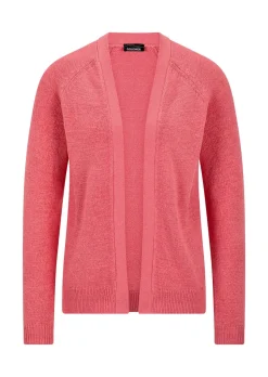 Kurze Strickjacke aus Bändchengarn