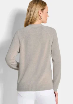 Kurze Strickjacke aus Bändchengarn