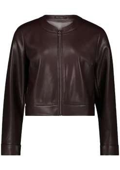 Kurzjacke aus weichem Lederimitat