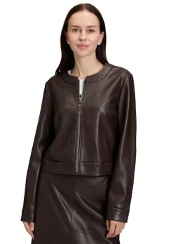 Kurzjacke aus weichem Lederimitat