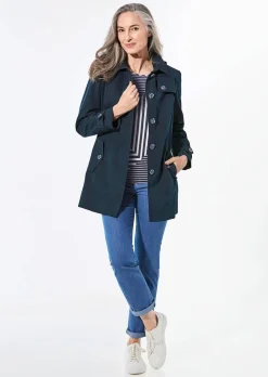 Kurzmantel im Trenchcoat-Stil