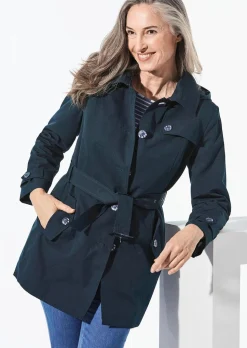 Kurzmantel im Trenchcoat-Stil