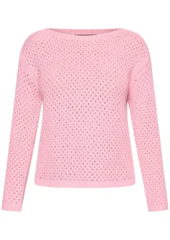 Kuscheliger Ajourpullover mit Lochmuster