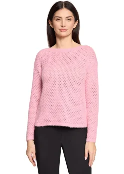 Kuscheliger Ajourpullover mit Lochmuster